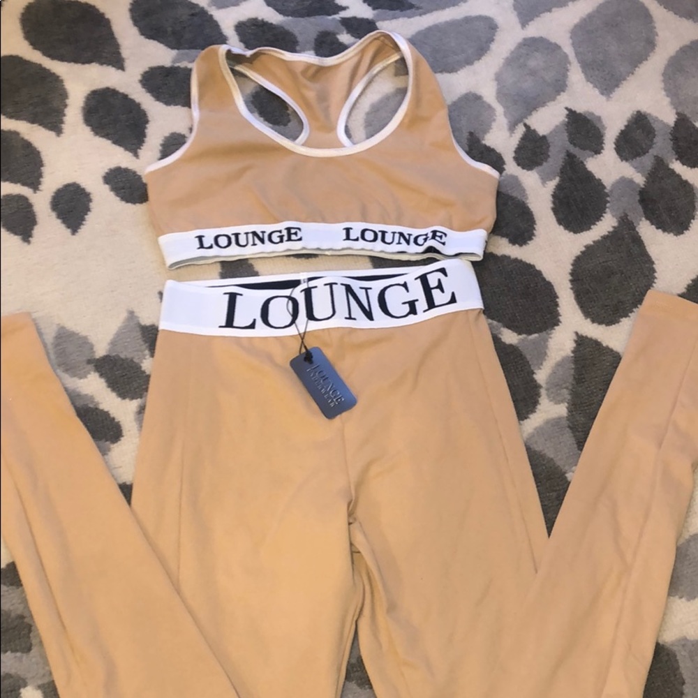 Lounge bralette and leggings set